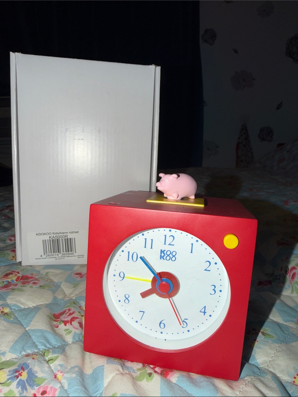 KooKoo Red Kids Animals Alarm Clock BRAND NEW